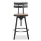 preview thumbnail 5 of 13, Alanis Modern Industrial Firwood Adjustable Height Swivel Barstools (Set of 2) by Christopher Knight Home