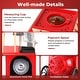 preview thumbnail 10 of 8, Costway Retro Hot Air Popcorn Maker 1200W, Oil-Free & Fat-Free, Makes - See Details