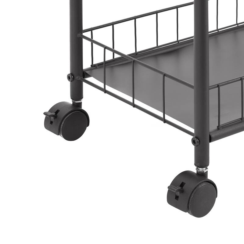 6-Tier Rolling Cart Gap Kitchen Slim Slide Out Storage Tower Rack with Wheels,6 Baskets,Laundry Narrow Piaces Utility cart