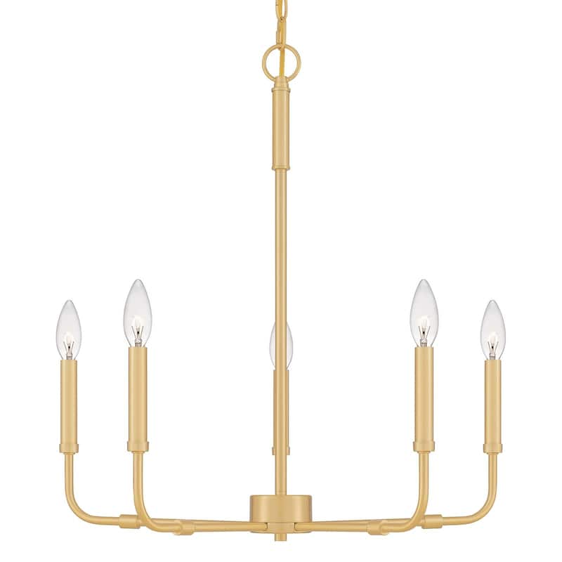 Bellevue Della 5 Light 24" Wide Taper Candle Chandelier