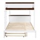 preview thumbnail 11 of 16, Full-Over-Full Bunk Bed with Twin size Trundle, Storage and Desk,with 2 USB and 2 three-holes Plugs