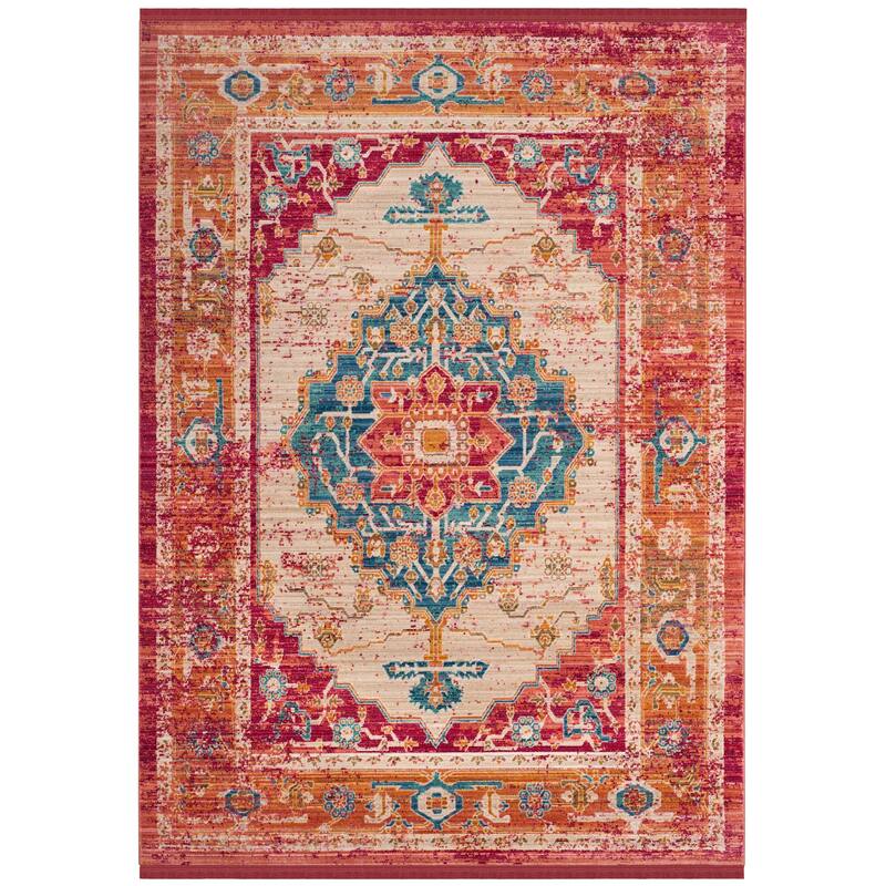 SAFAVIEH Sutton Elena Boho Oriental Polyester Medallion Rug