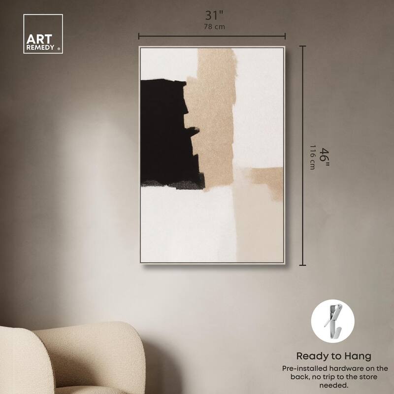 Earth and Ink IV Canvas by Art Remedy