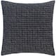 Whitley Faded Waffle Weave Cotton Throw Pillow - 20"x20" with Down Insert - Charcoal