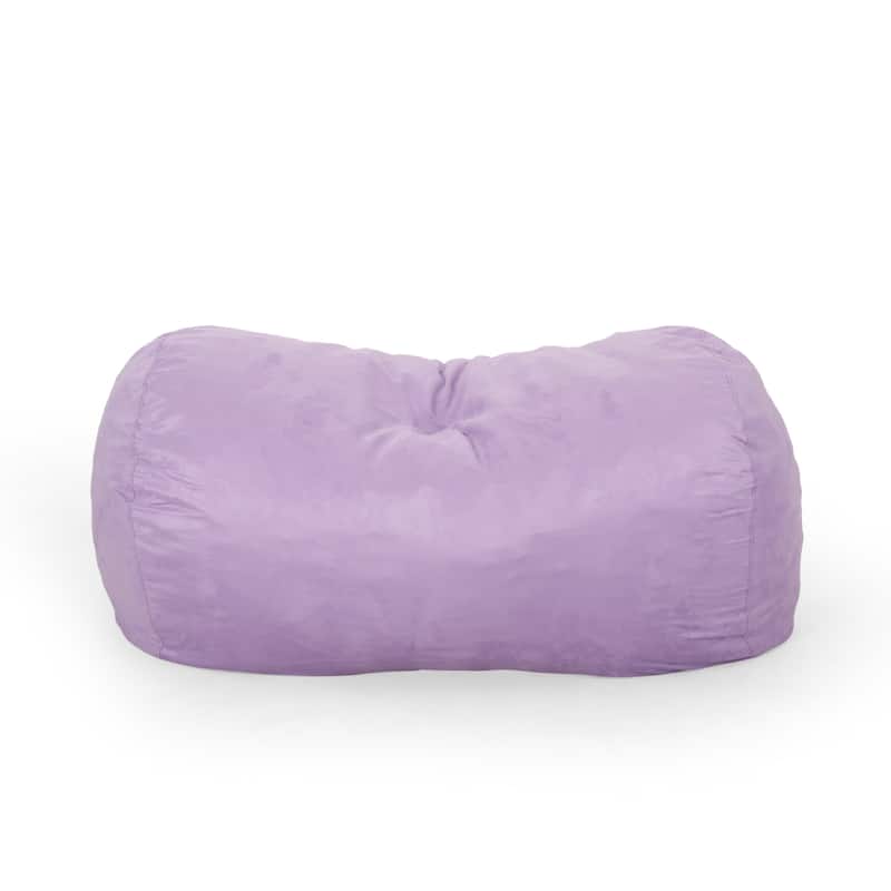 Asher Traditional 6.5-foot Suede Bean Bag Chair by Christopher Knight Home