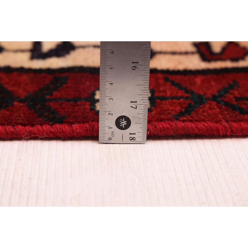 ECARPETGALLERY Hand-knotted Melis Vintage Red Wool Rug - 5'5 x 8'4