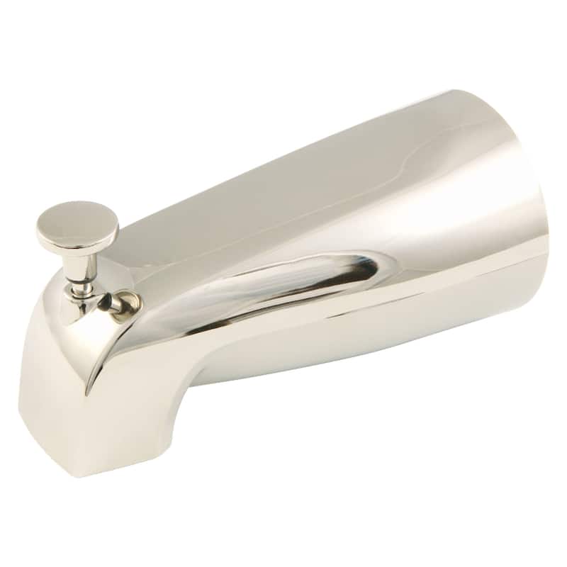 Kingston Brass Made To Match 5-1/4 Inch Zinc Tub Spout with Diverter - Polished Nickel