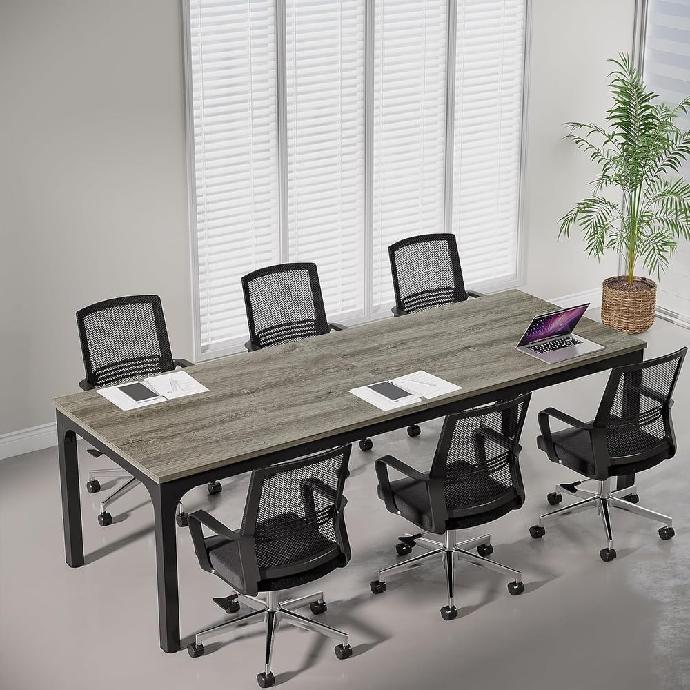 78.74" Large Rectangle Conference Table/Desk, Modern Seminar Meeting Table, Business Tables for Boardroom & Office