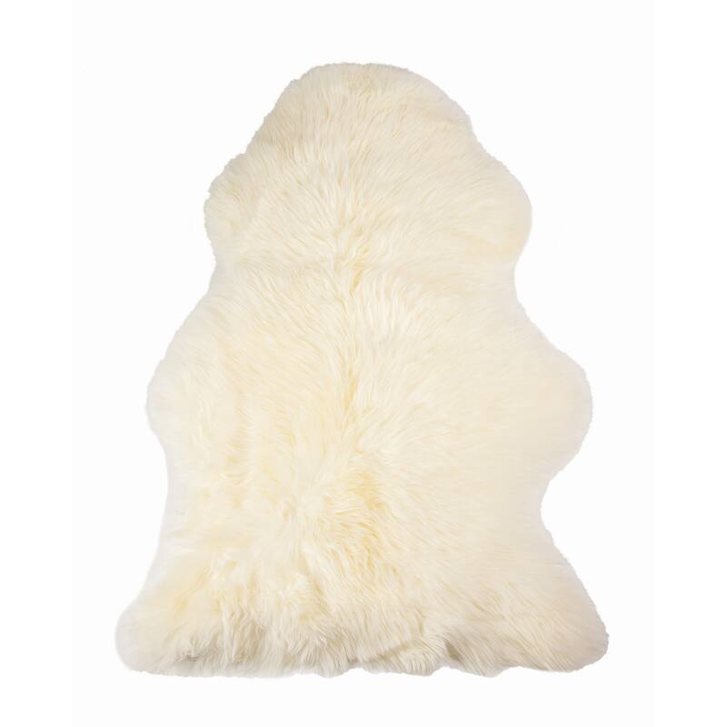 Natural Home Decor Milan Sheepskin Double Rug | 1-Piece - 2' x 3' - Ivory