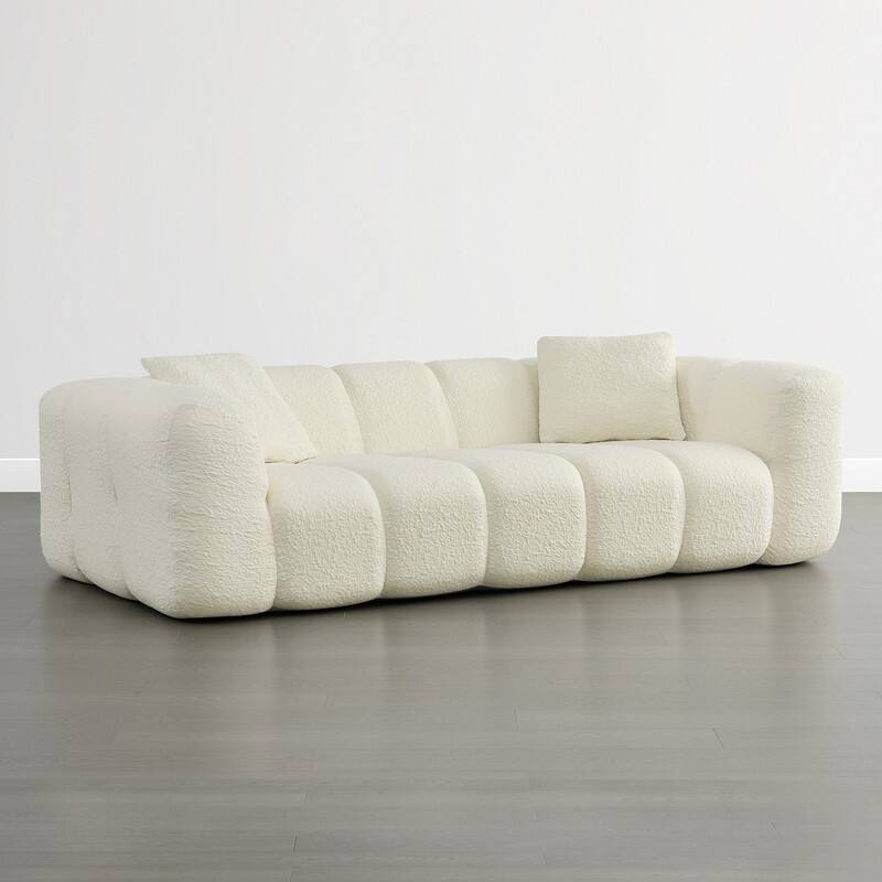 Spruce & Spring Compressed 3 Seat Boneless Sofa for Living Room