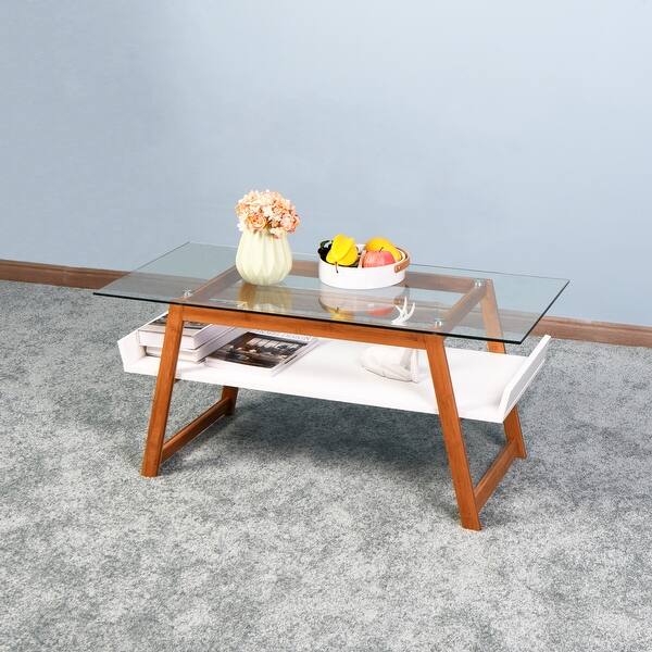 Mix Glass Top Coffee Table With Storage Area Overstock 32745126 This incredibly cool and useful table is need a coffee table that lifts up to a desk whilst hiding your storage? overstock com