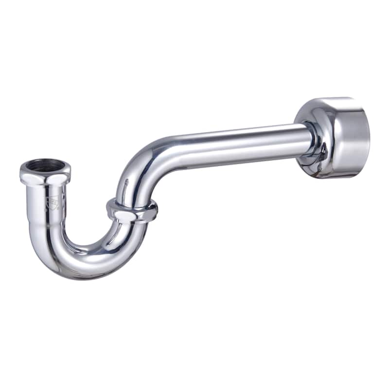 Kingston Brass Circlet 1-1/4-inch Brass P-Trap, 18 Gauge - Polished Chrome