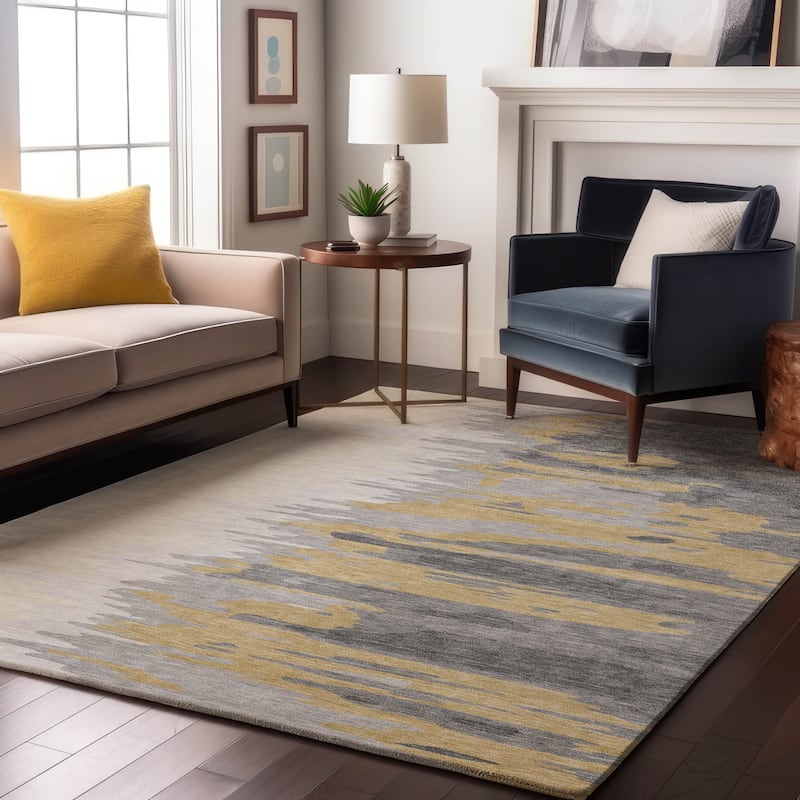 Premium Washable Super Soft Modern Ombre Mayfield Rug - Gray - 9' x 12'