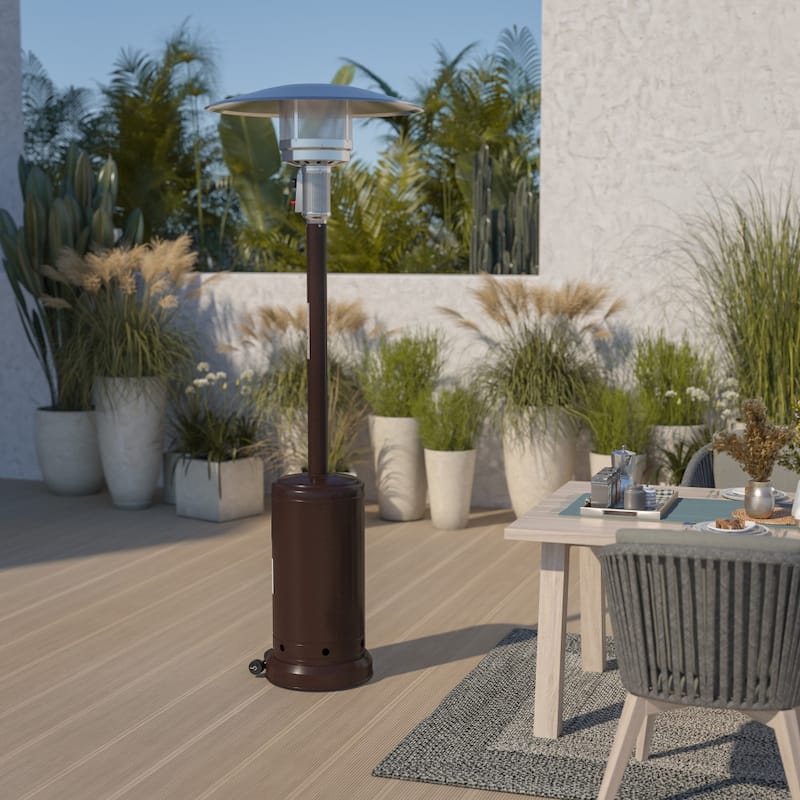 Outdoor Patio Heater - 7.5 Feet Round Steel Patio Heater - 40,000 BTU's
