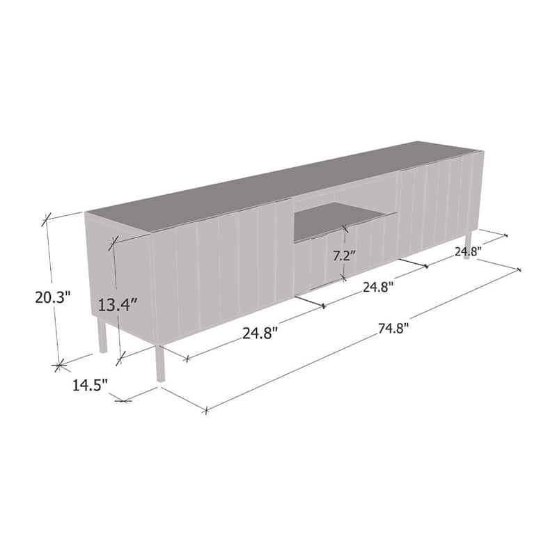 Elegante 01 75" TV Stand
