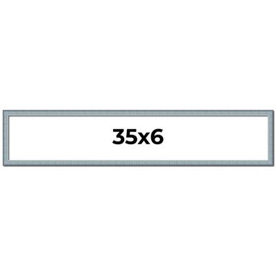 35x6 Frame Rustic Sky Blue Solid Wood Picture Frame | 0.75 Inch