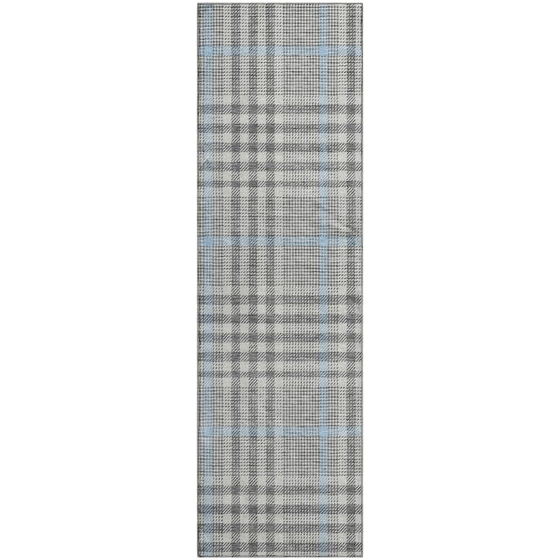 Premium Washable Super Soft Modern Plaid Mayfield Rug