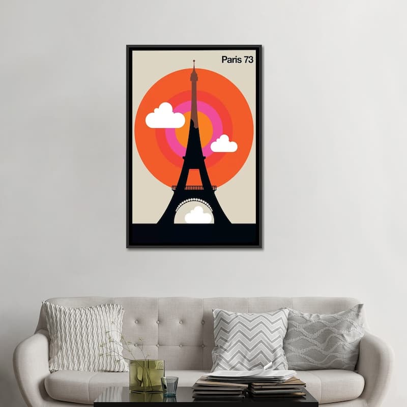 iCanvas "Paris 73" by Bo Lundberg Framed Canvas Print