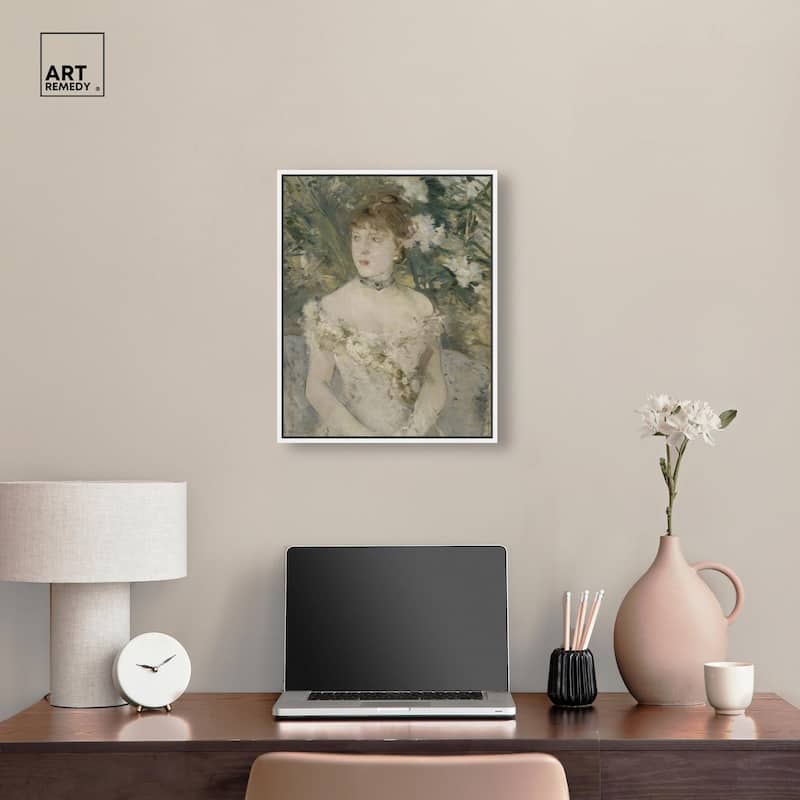 Young Girl in a Ball Gown Canvas by Art Remedy