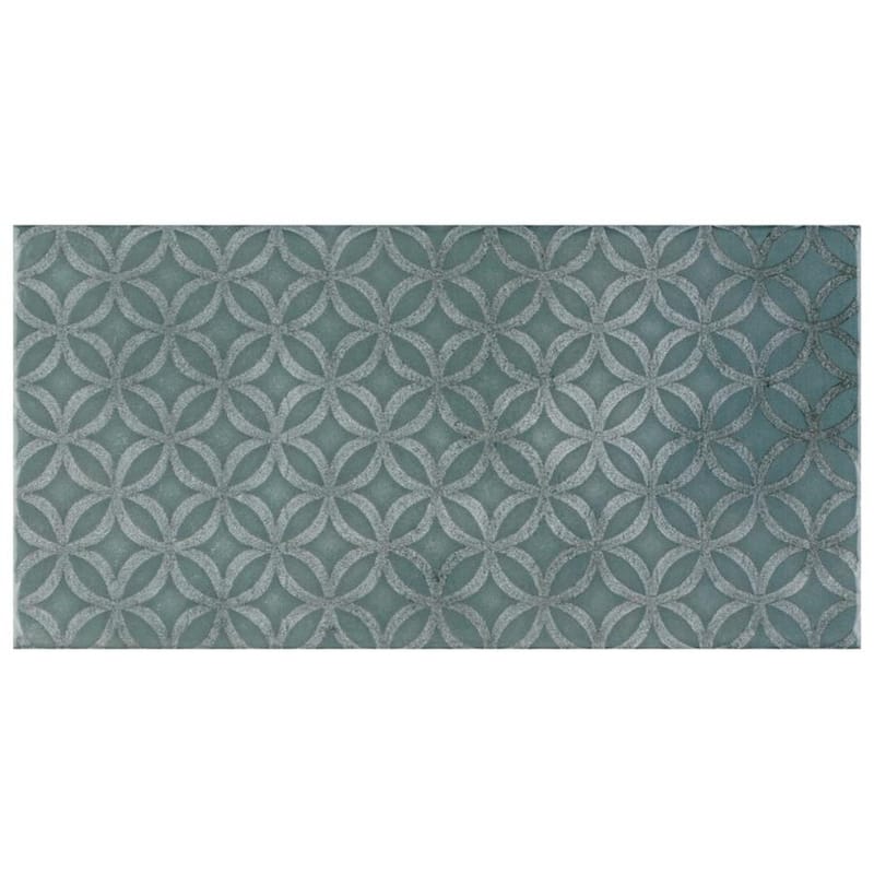 Merola Tile Camden Decor Emerald 4" x 8" Ceramic Wall Tile