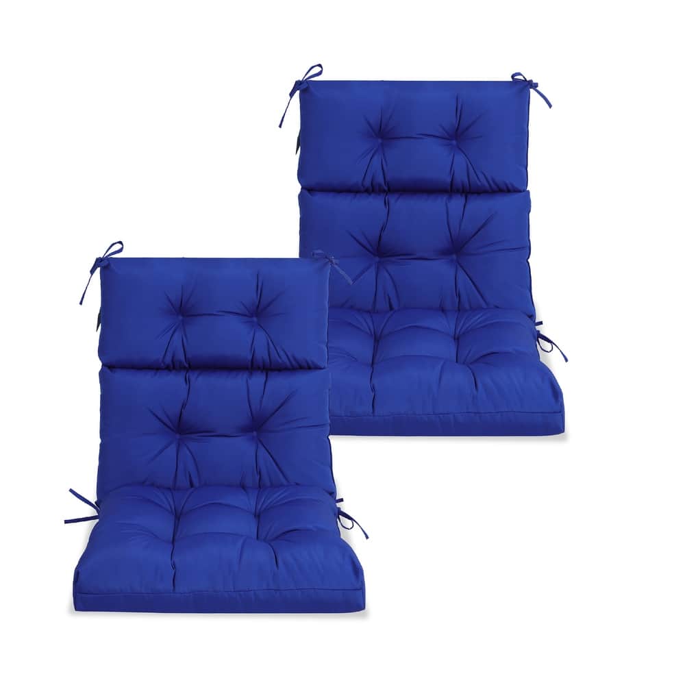 2 Pcs Set High Back Patio Chair Cushions,Tufted Rocking Chair Cushions,Cushions For Garden Porch Home Office Chair Use