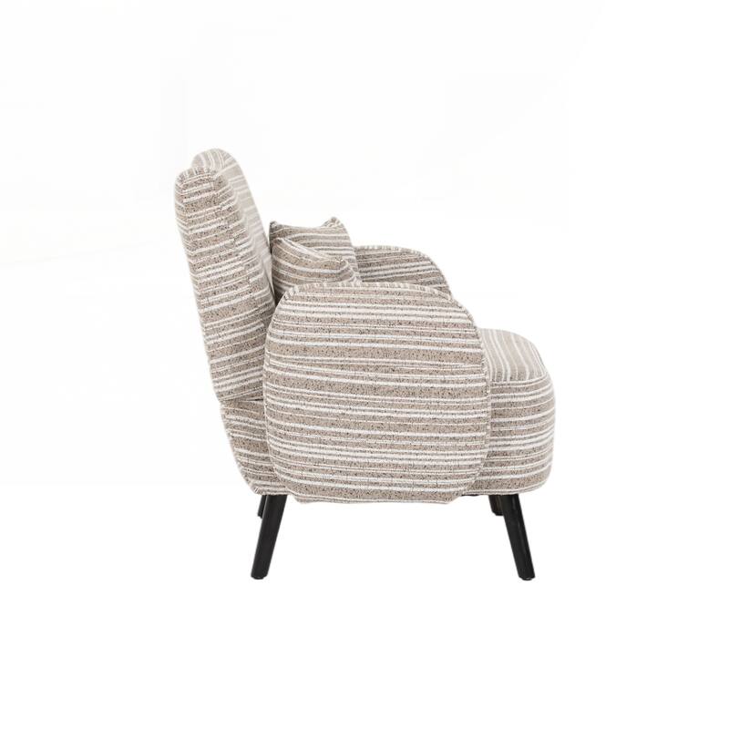 Modern style two-seater sofa with ultra-comfortable armrests, armrest pillows