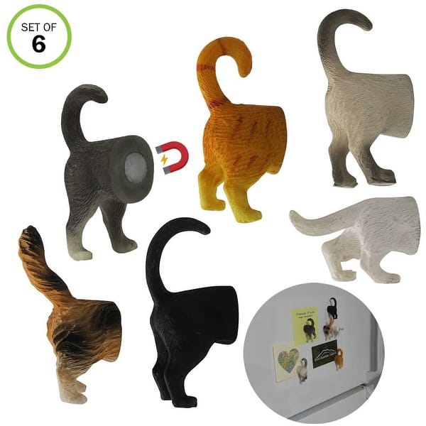 Evelots Refrigerator Magnets Cat Butts Photo Key Holder 6 Popular Breeds Set 6 Set Of 6 Overstock 26262989 You just put them in an area such as the entryway and you leave your keys there. overstock com