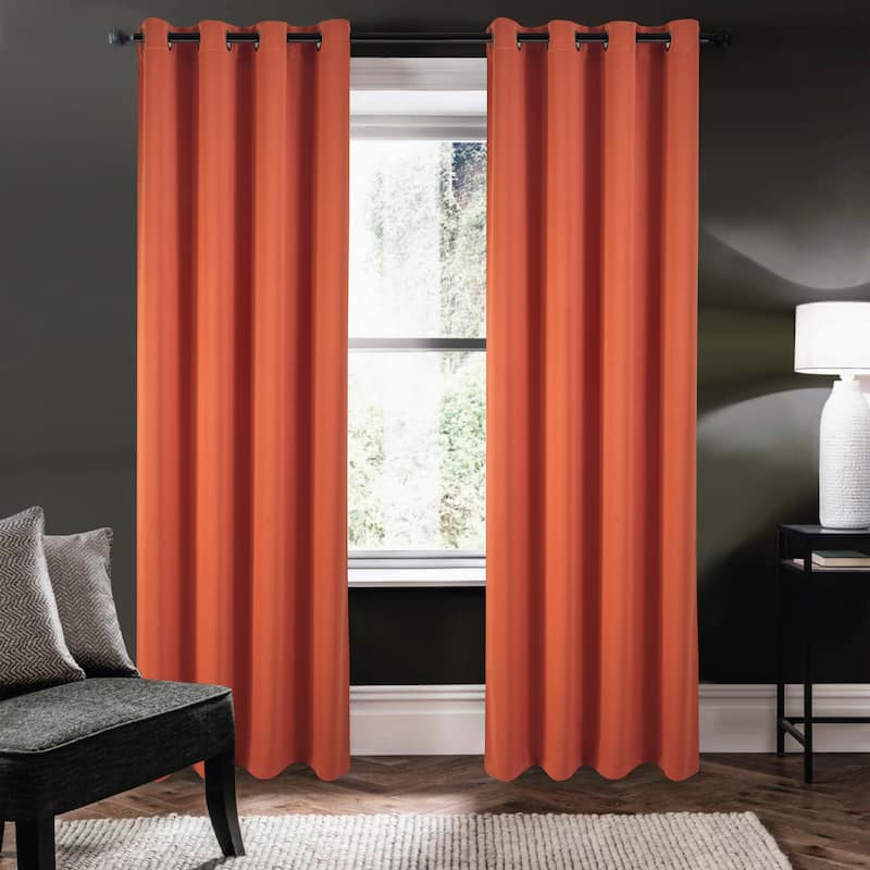 Riley 100 percent Blackout Window Curtain Panel 45, 63, 84, 95 or 105 inch