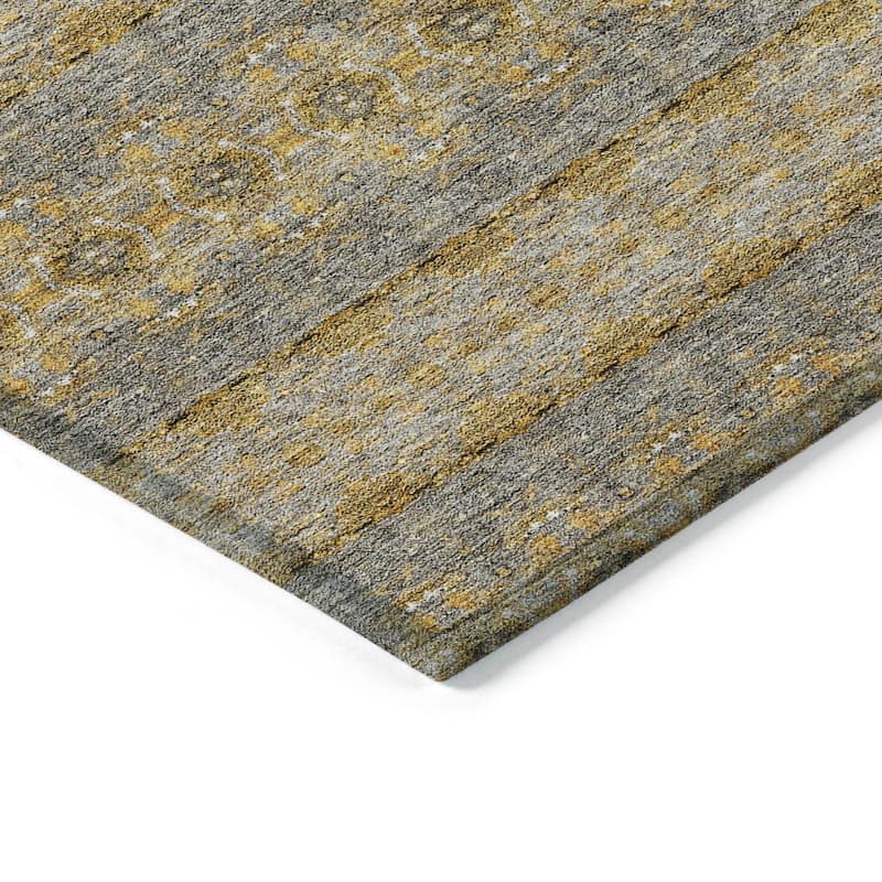 Machine Washable Indoor/ Outdoor Chantille Ombre Stripes Rug