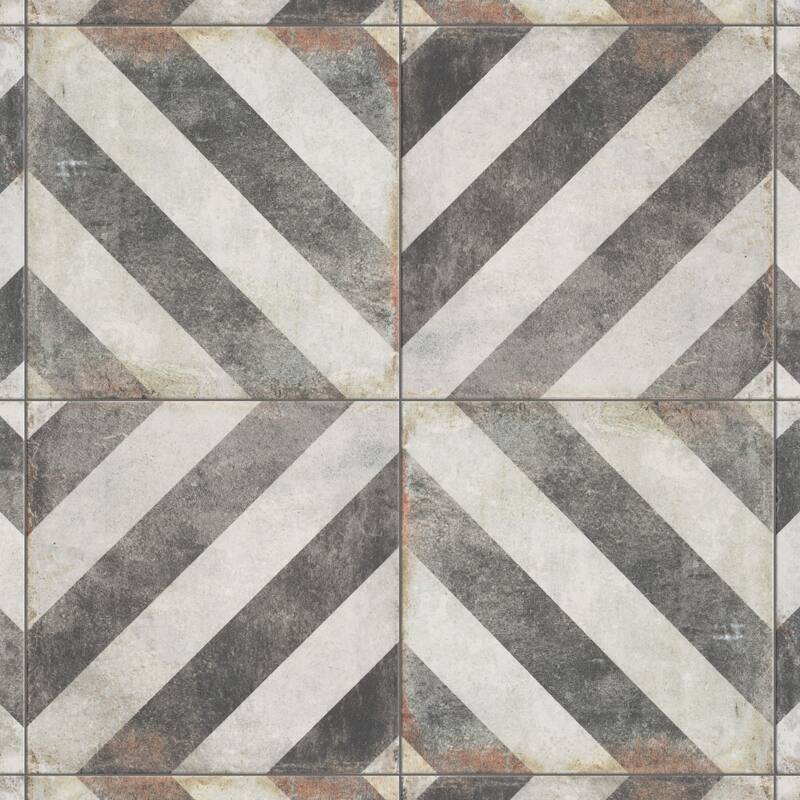 Merola Tile D'Anticatto Decor Obliqua 8-3/4" x 8-3/4" Porcelain Floor and Wall Tile