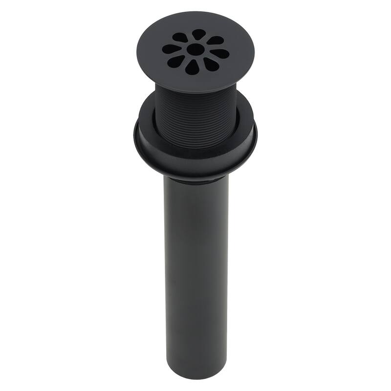 1.5" Non-Overflow Grid Bathroom Sink Drain - Matte Black - YES