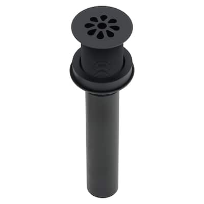 1.5" Non-Overflow Grid Bathroom Sink Drain - Matte Black - YES