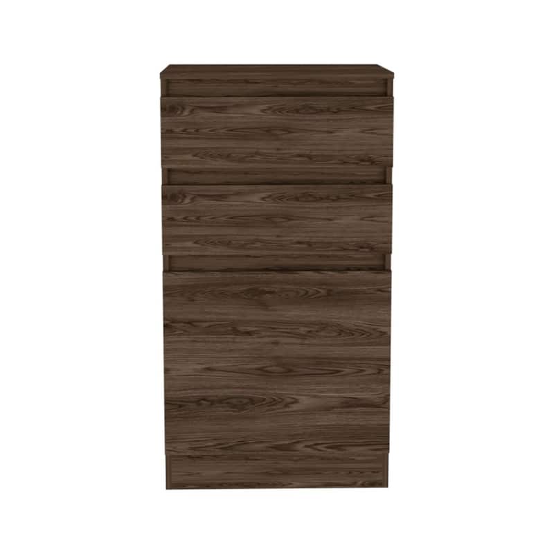 Cassel 2-Drawer Dresser Dark Walnut - Brown - 2-drawer
