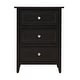preview thumbnail 3 of 5, Glory Furniture Gideon 3-drawer Transitional Wooden Nightstand