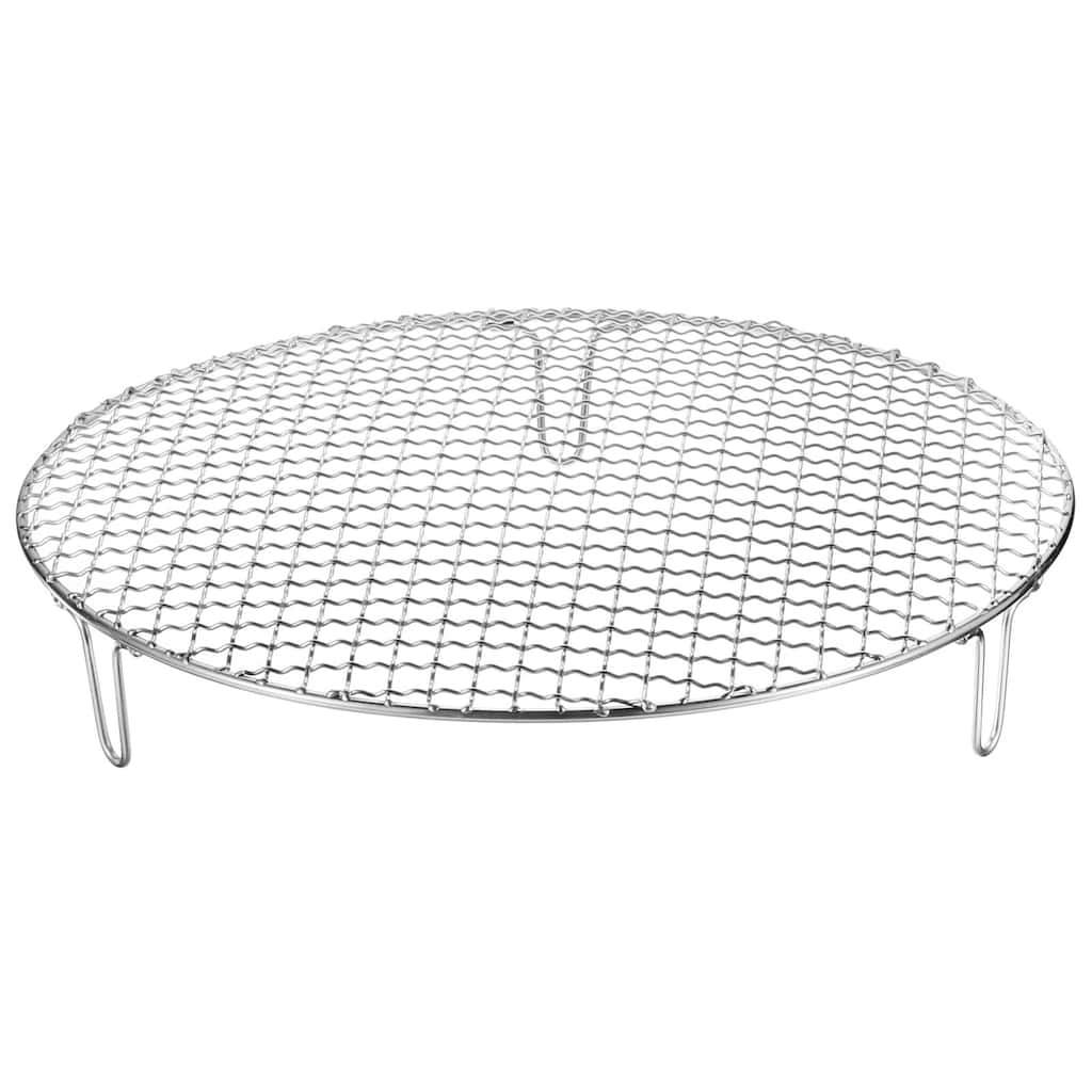 Round Cooking Rack 13" Stainless Steel Cross Wire Barbecue Grill W 50mm Legs - 13 Inch