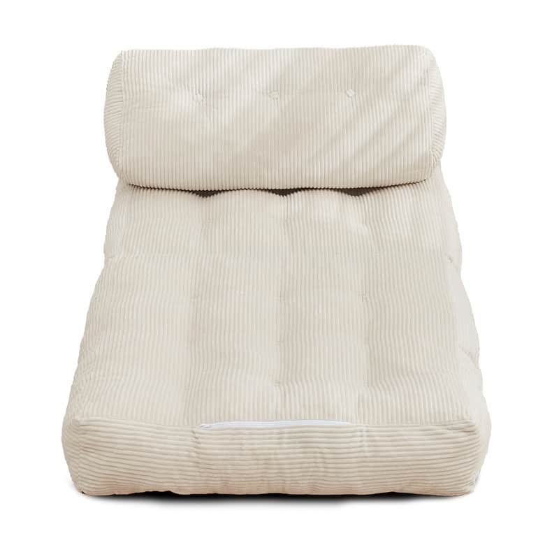 Mixoy W32''/W50'' Corded Velvet Fabric Folding Floor Lazy Futon Sofa Bed