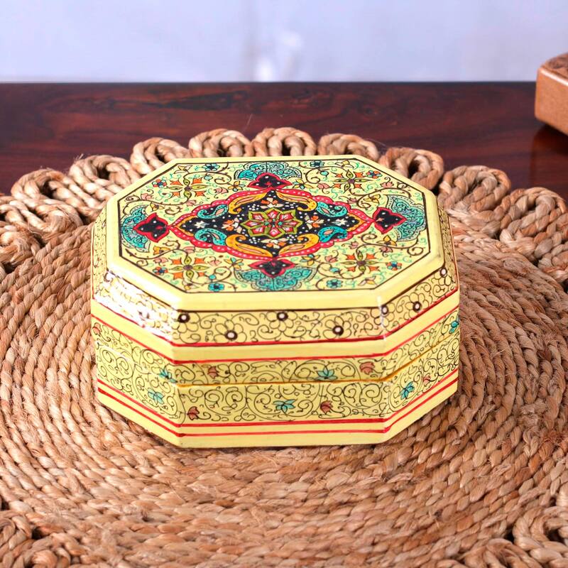 Novica Handmade Persian Shield Decorative Wood Box