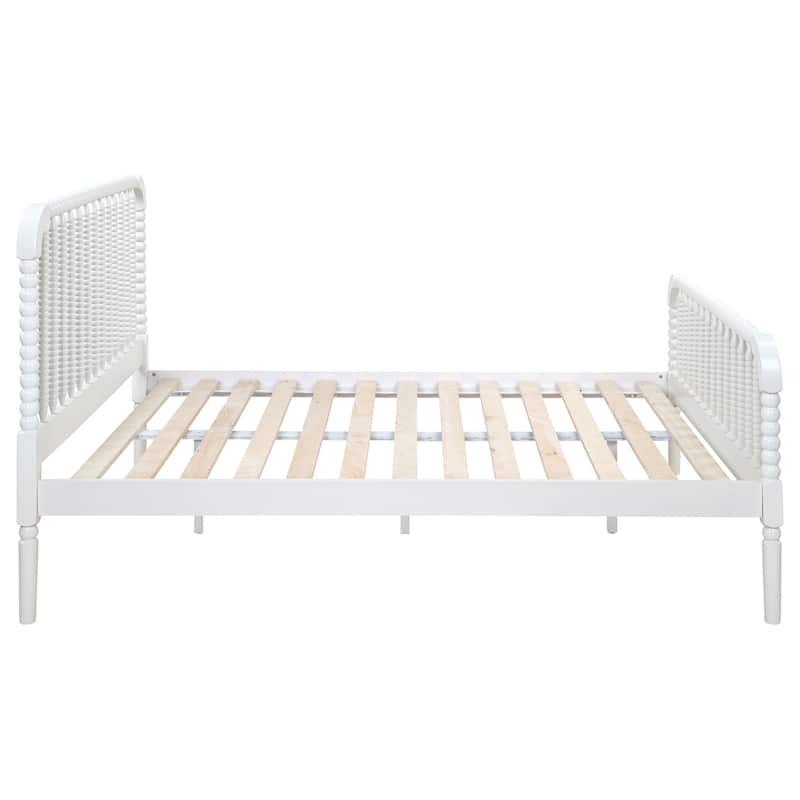 Jones Wood Full Open Frame Bed White