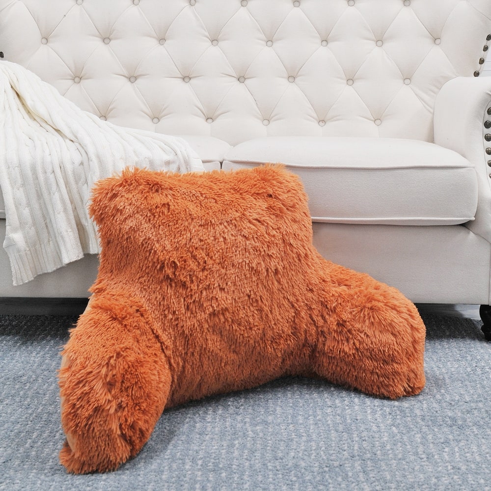 Halsted Shaggy Backrest Pillow