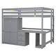 preview thumbnail 64 of 68, Loft Platform Bed with Wardrobe, Desk and Storage Drawers