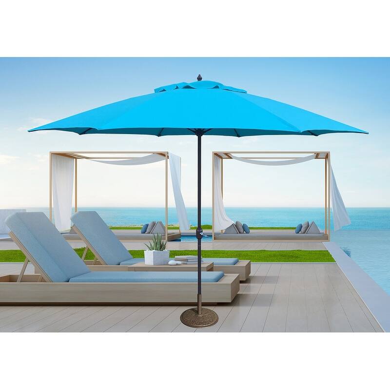 Tropishade 11-foot Turquoise Olefin Aluminum Patio Umbrella