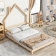 preview thumbnail 10 of 52, House-Shaped Headboard Floor Bed with Bed Platform
