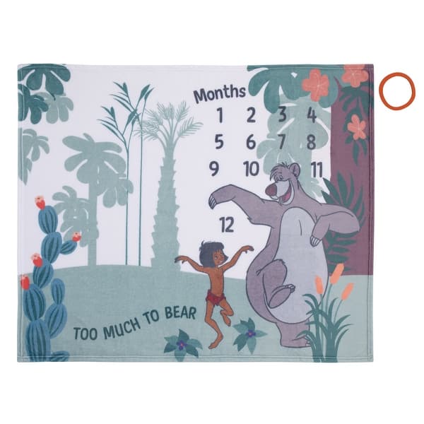slide 2 of 5, Disney Jungle Book Photo Op Milestone Baby Blanket