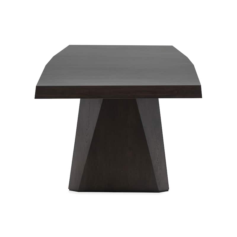 Magnussen Home Tauren Coffee Bean Extendable Double Pedestal Dining Table - 40''W x 84''D x 30''H