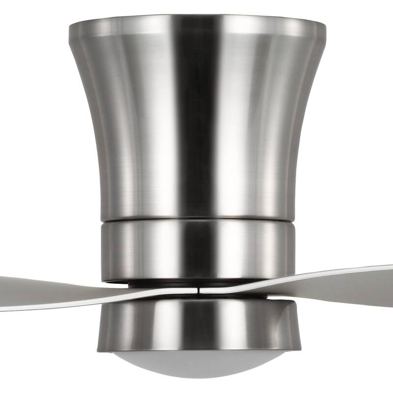 Brant Collection 52-in. Three-Blade Brushed Nickel Modern Ceiling Fan - 52 in x 52 in x 12.0625 in