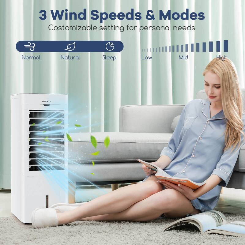Costway Evaporative Air Cooler/Heater 4-in-1 Windowless Oscillating - See Details