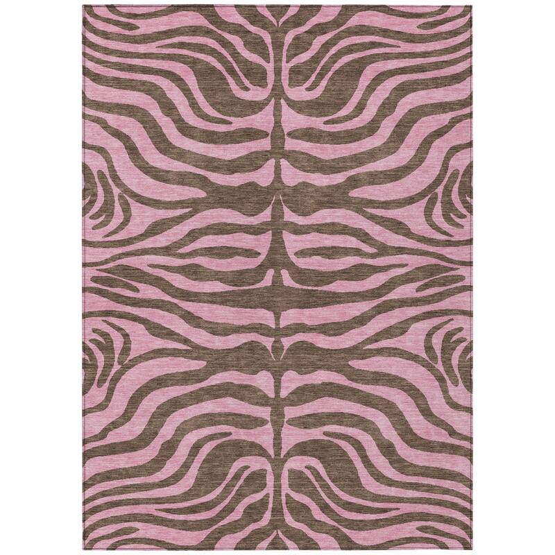 HomeRoots Animal Print Transitional Rectangle Outdoor Rug