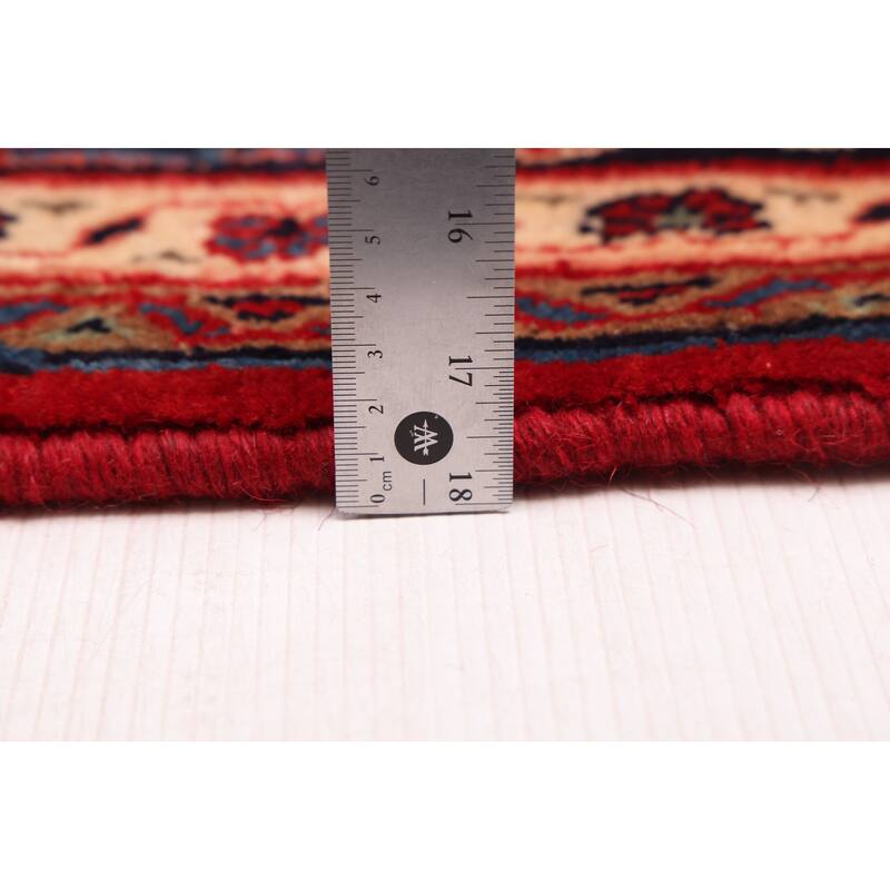 ECARPETGALLERY Hand-knotted Andelz Red Wool Rug - 4'6 x 7'2