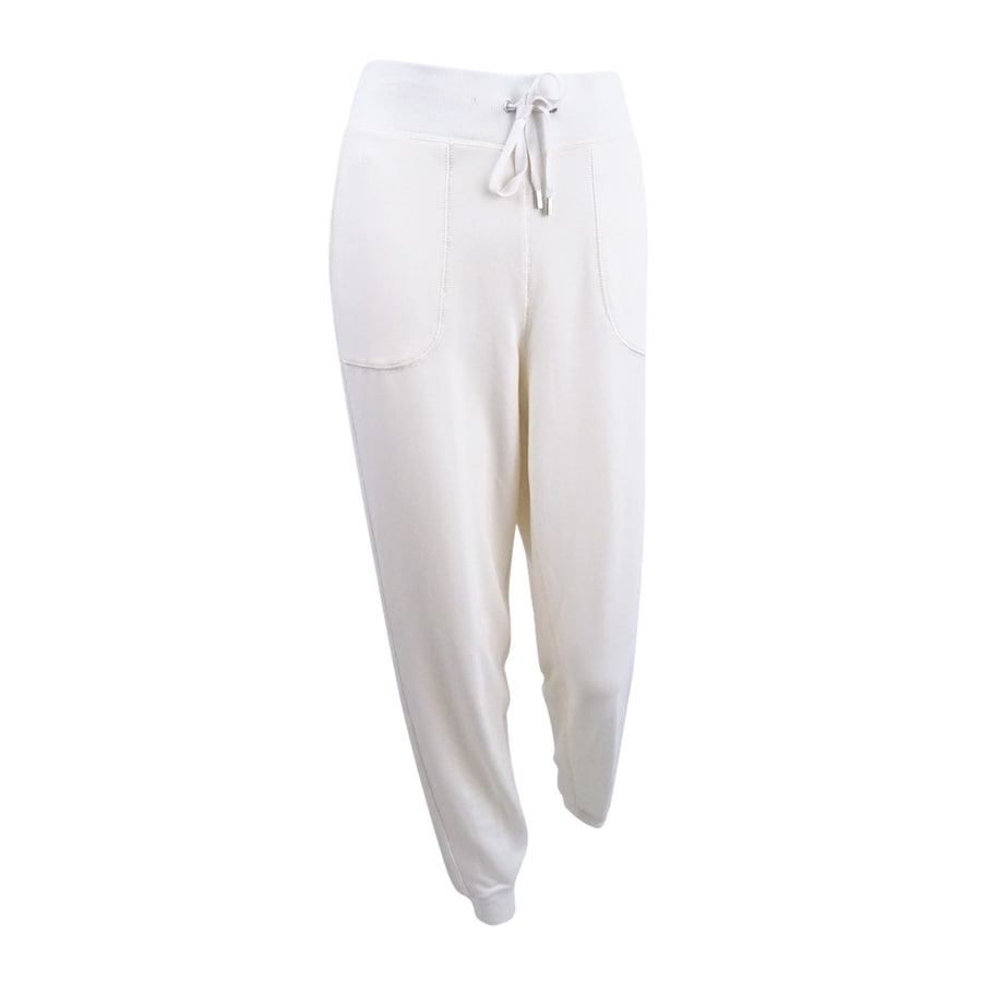 cream womens jogger pants