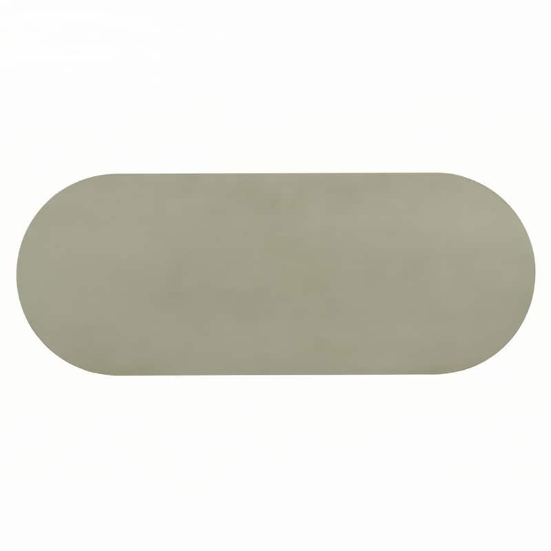 Retro Console Table with Curved Design,Grey